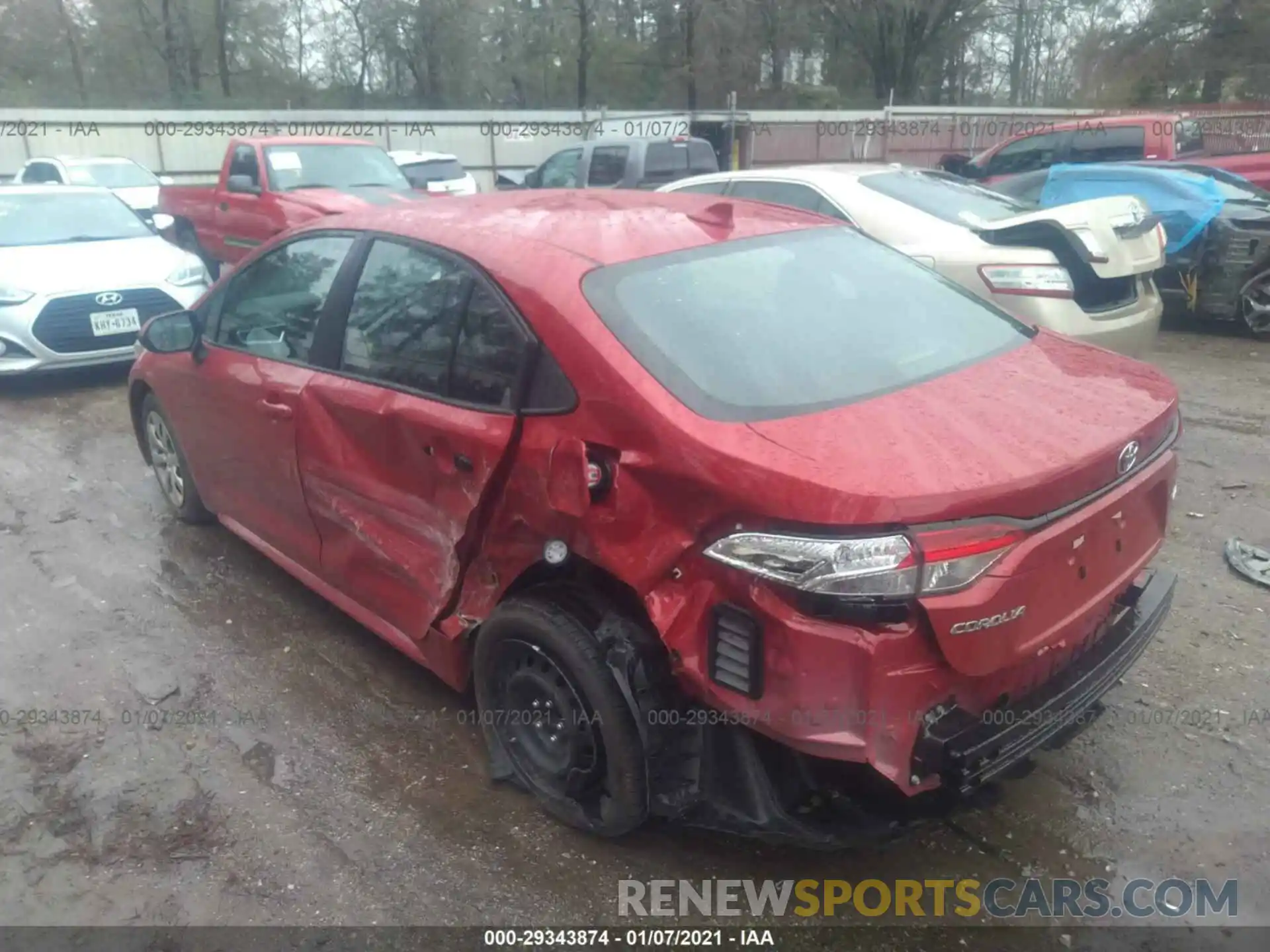 3 Photograph of a damaged car 5YFEPMAE5MP192711 TOYOTA COROLLA 2021