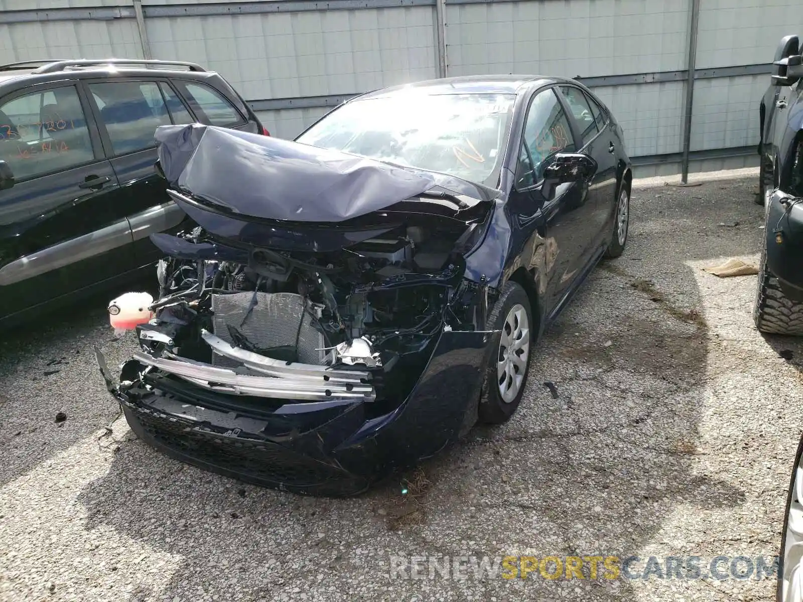 2 Photograph of a damaged car 5YFEPMAE5MP192790 TOYOTA COROLLA 2021