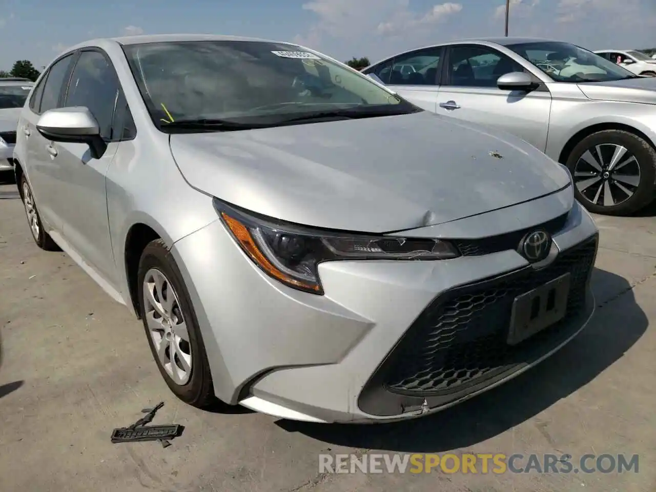 1 Photograph of a damaged car 5YFEPMAE5MP194376 TOYOTA COROLLA 2021