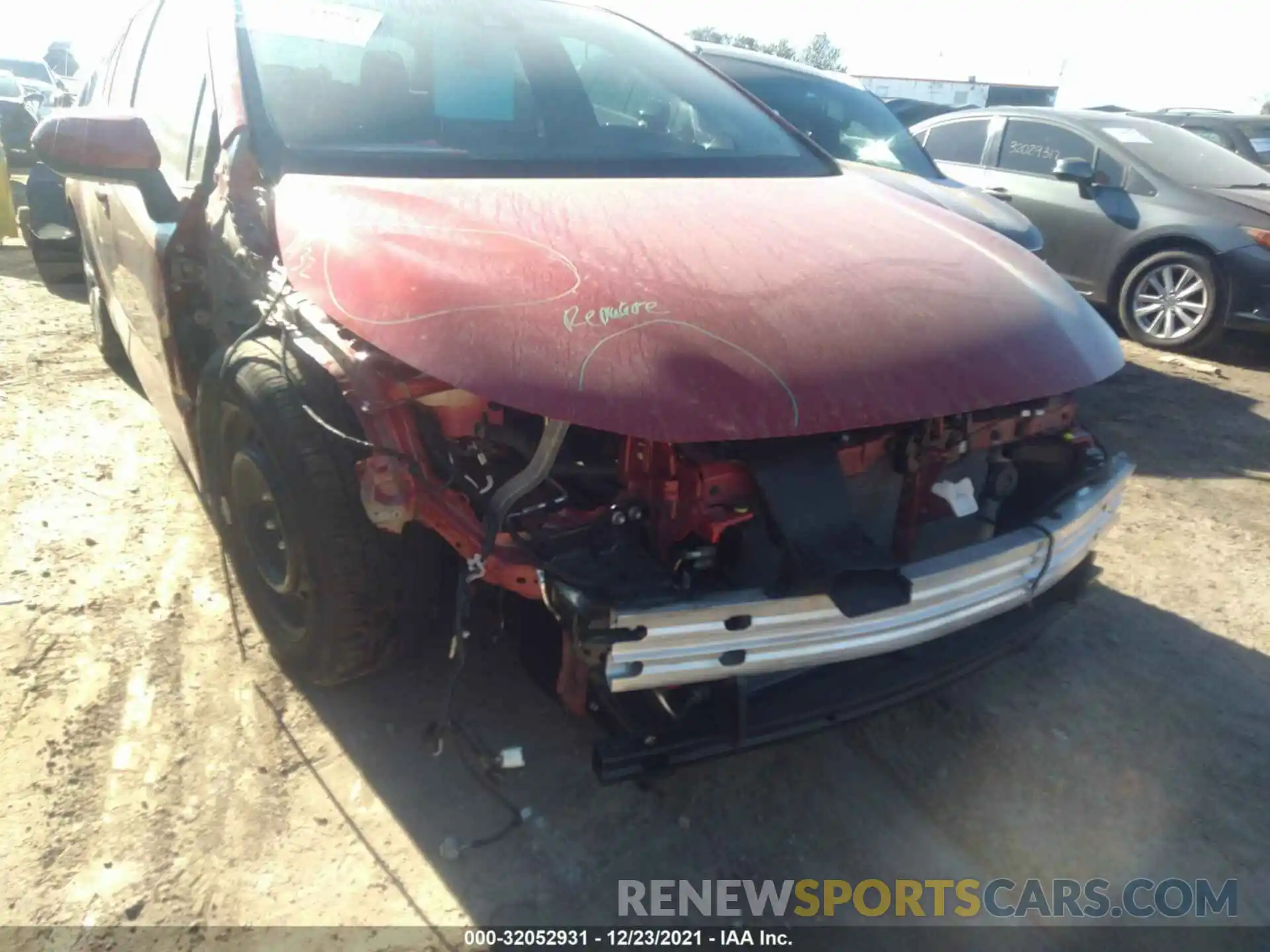 6 Photograph of a damaged car 5YFEPMAE5MP195043 TOYOTA COROLLA 2021