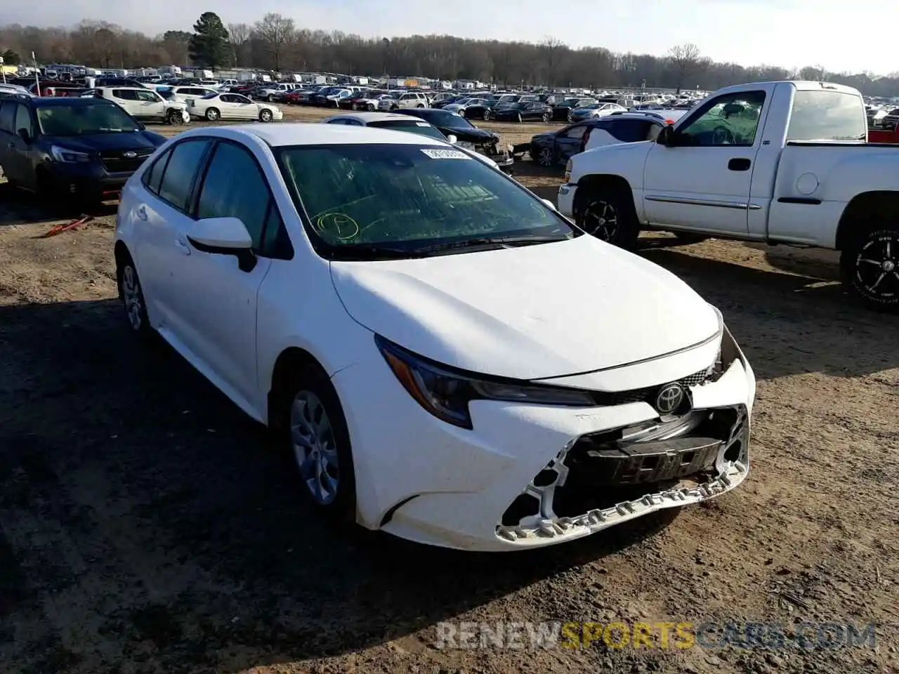 1 Photograph of a damaged car 5YFEPMAE5MP195334 TOYOTA COROLLA 2021