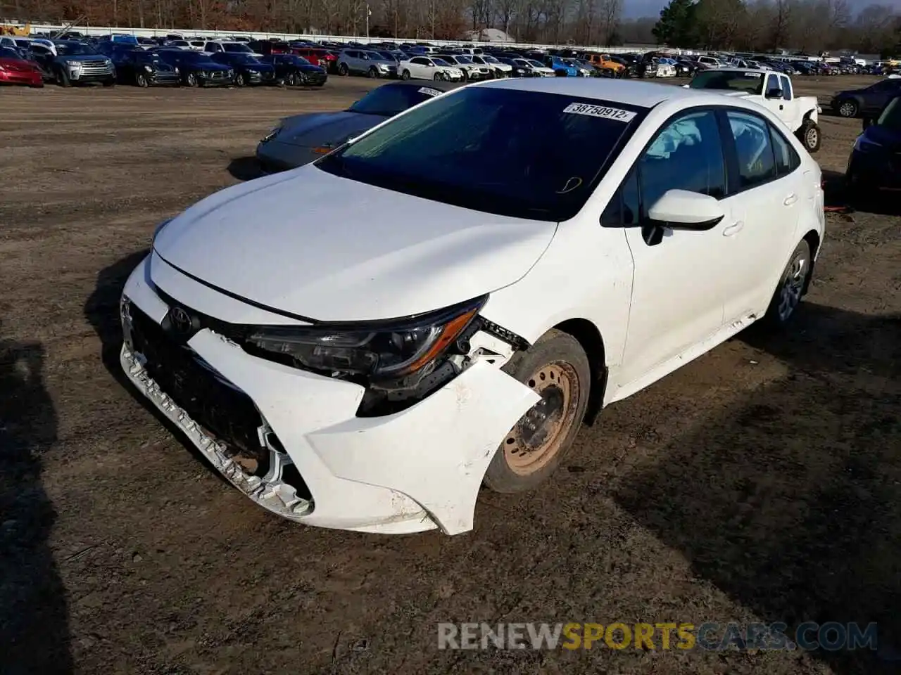 2 Photograph of a damaged car 5YFEPMAE5MP195334 TOYOTA COROLLA 2021