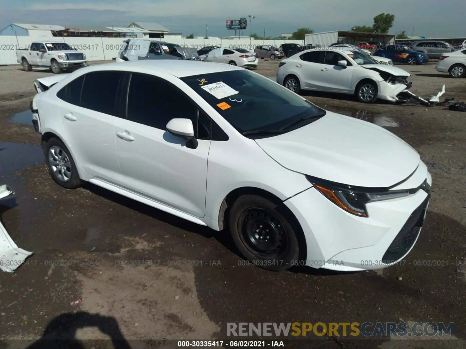 1 Photograph of a damaged car 5YFEPMAE5MP195978 TOYOTA COROLLA 2021