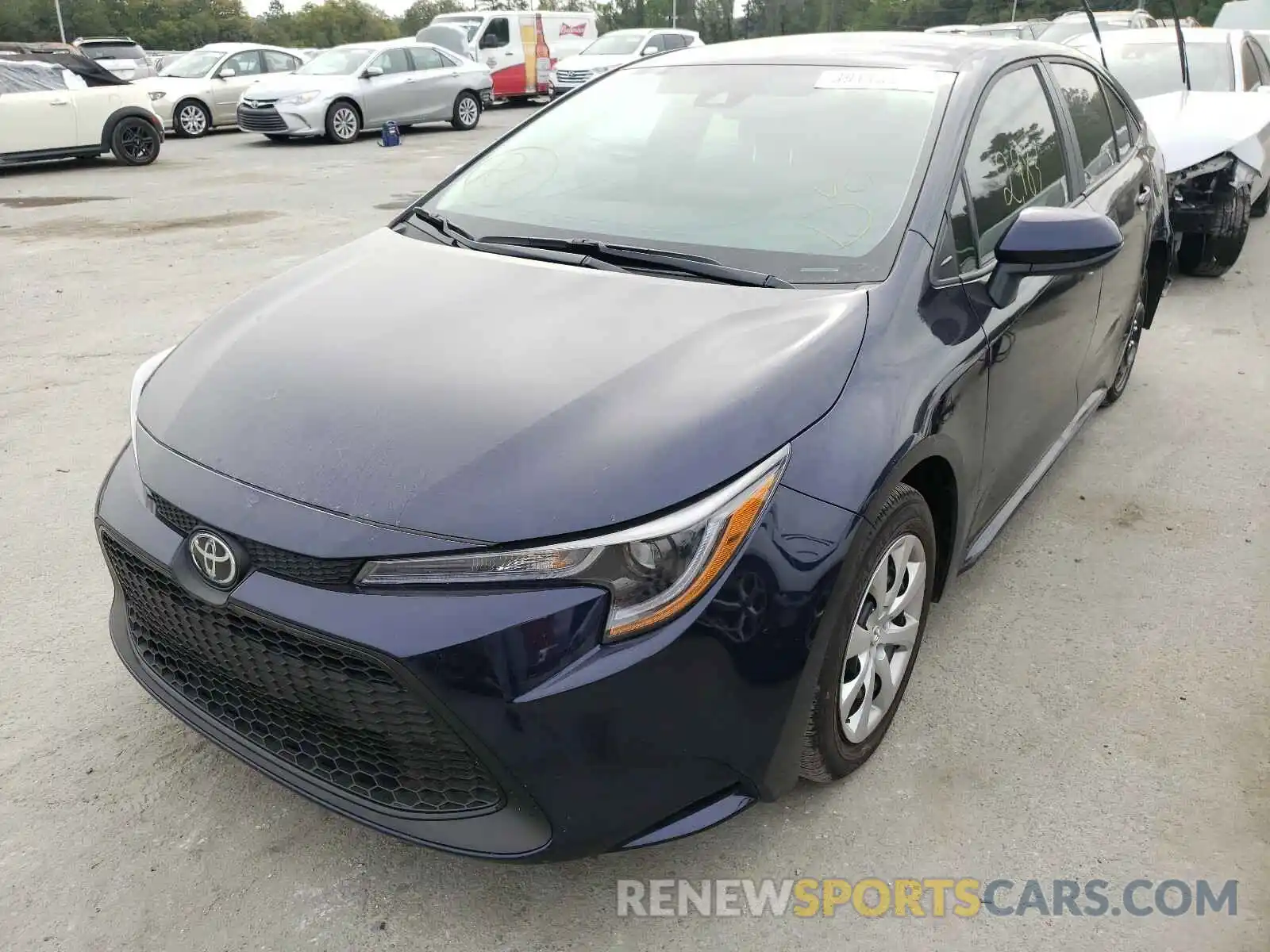 2 Photograph of a damaged car 5YFEPMAE5MP195995 TOYOTA COROLLA 2021