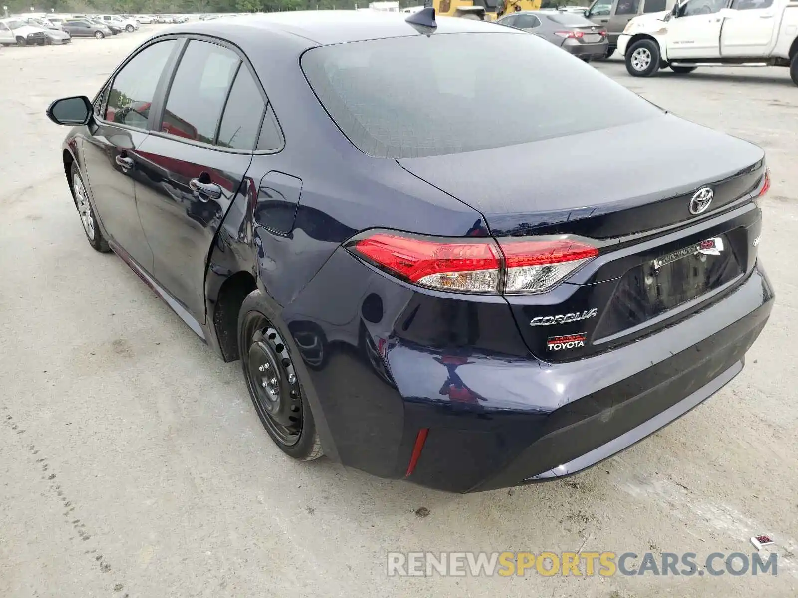 3 Photograph of a damaged car 5YFEPMAE5MP195995 TOYOTA COROLLA 2021