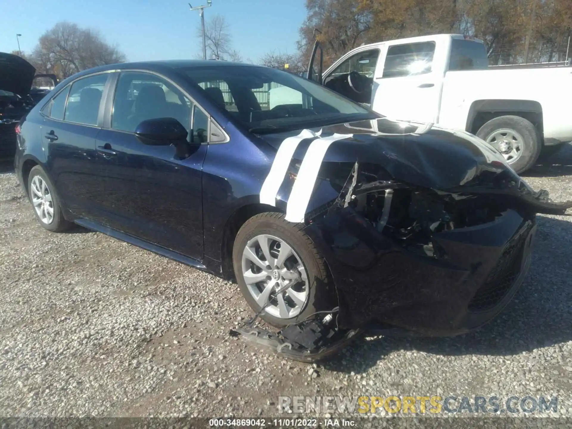 1 Photograph of a damaged car 5YFEPMAE5MP198394 TOYOTA COROLLA 2021