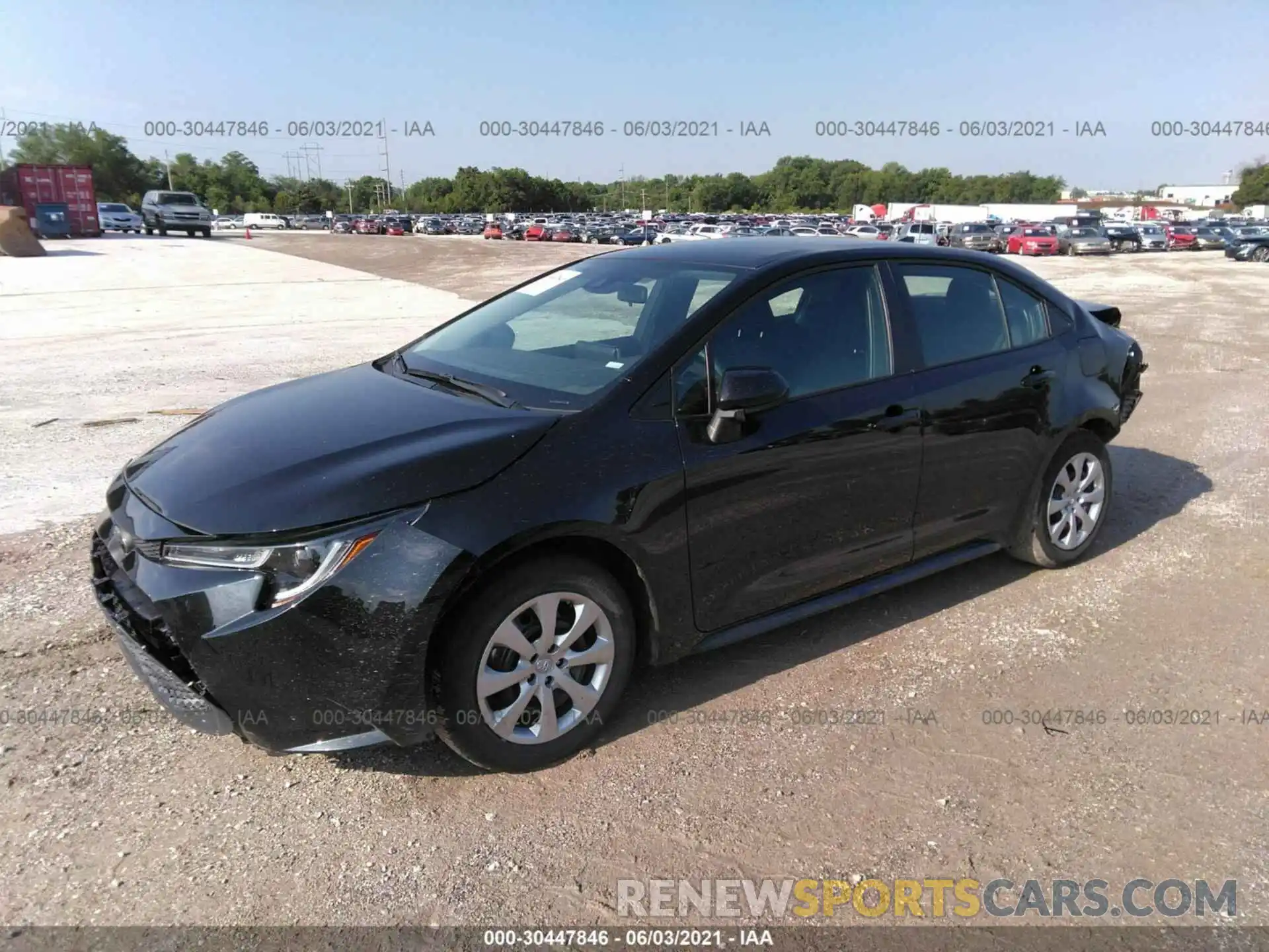 2 Photograph of a damaged car 5YFEPMAE5MP198430 TOYOTA COROLLA 2021