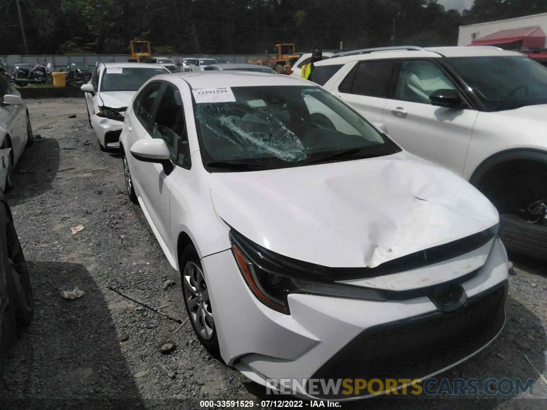 1 Photograph of a damaged car 5YFEPMAE5MP198668 TOYOTA COROLLA 2021