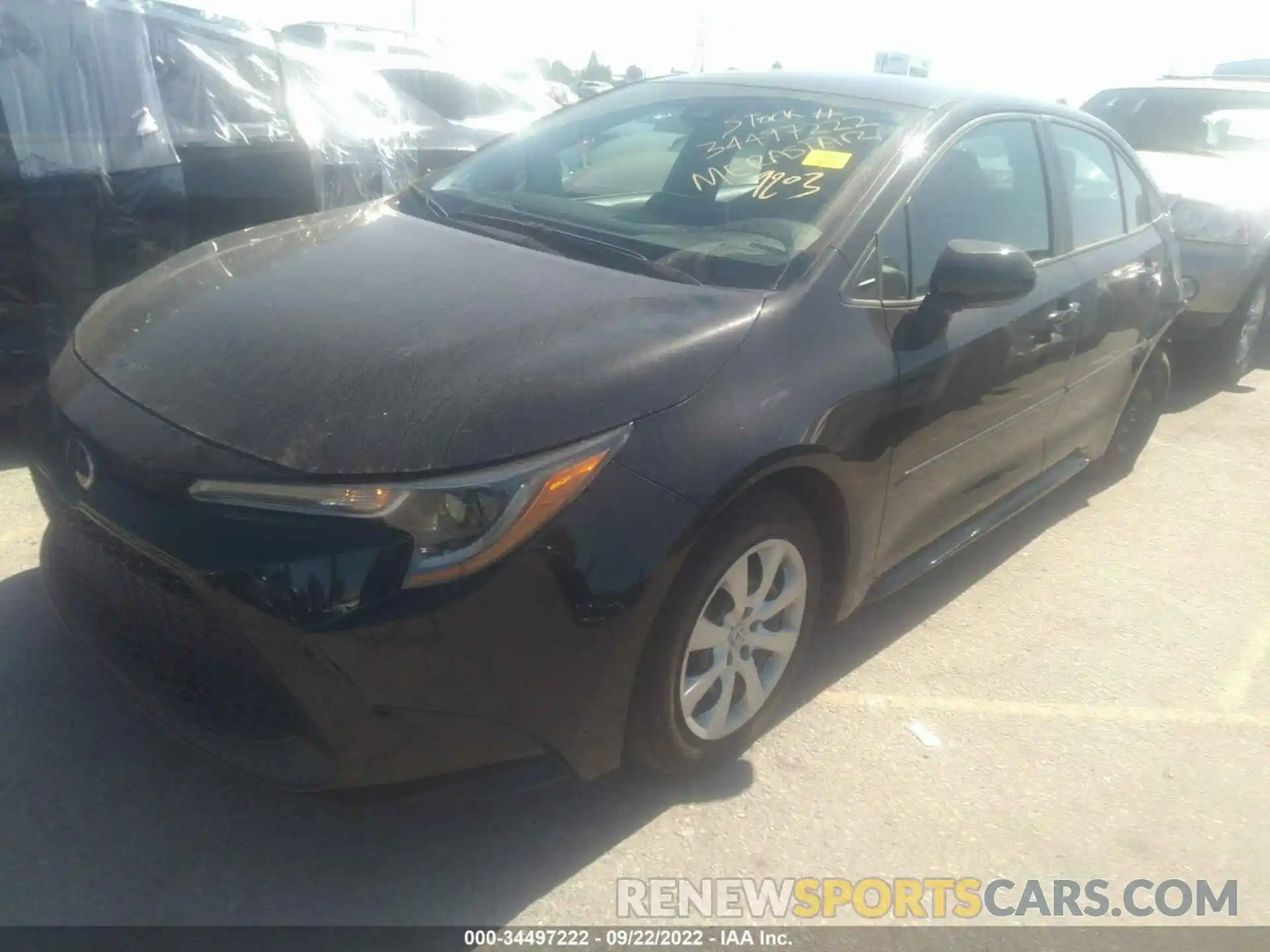 2 Photograph of a damaged car 5YFEPMAE5MP199030 TOYOTA COROLLA 2021