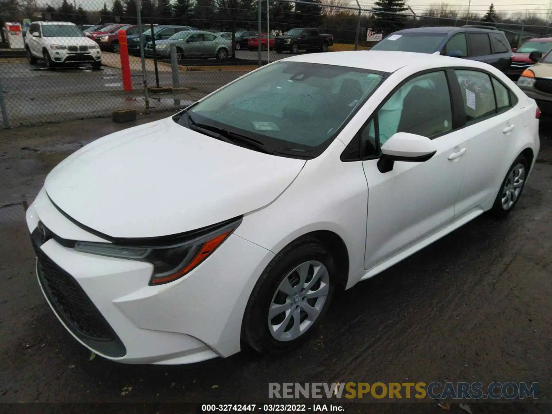 2 Photograph of a damaged car 5YFEPMAE5MP199755 TOYOTA COROLLA 2021