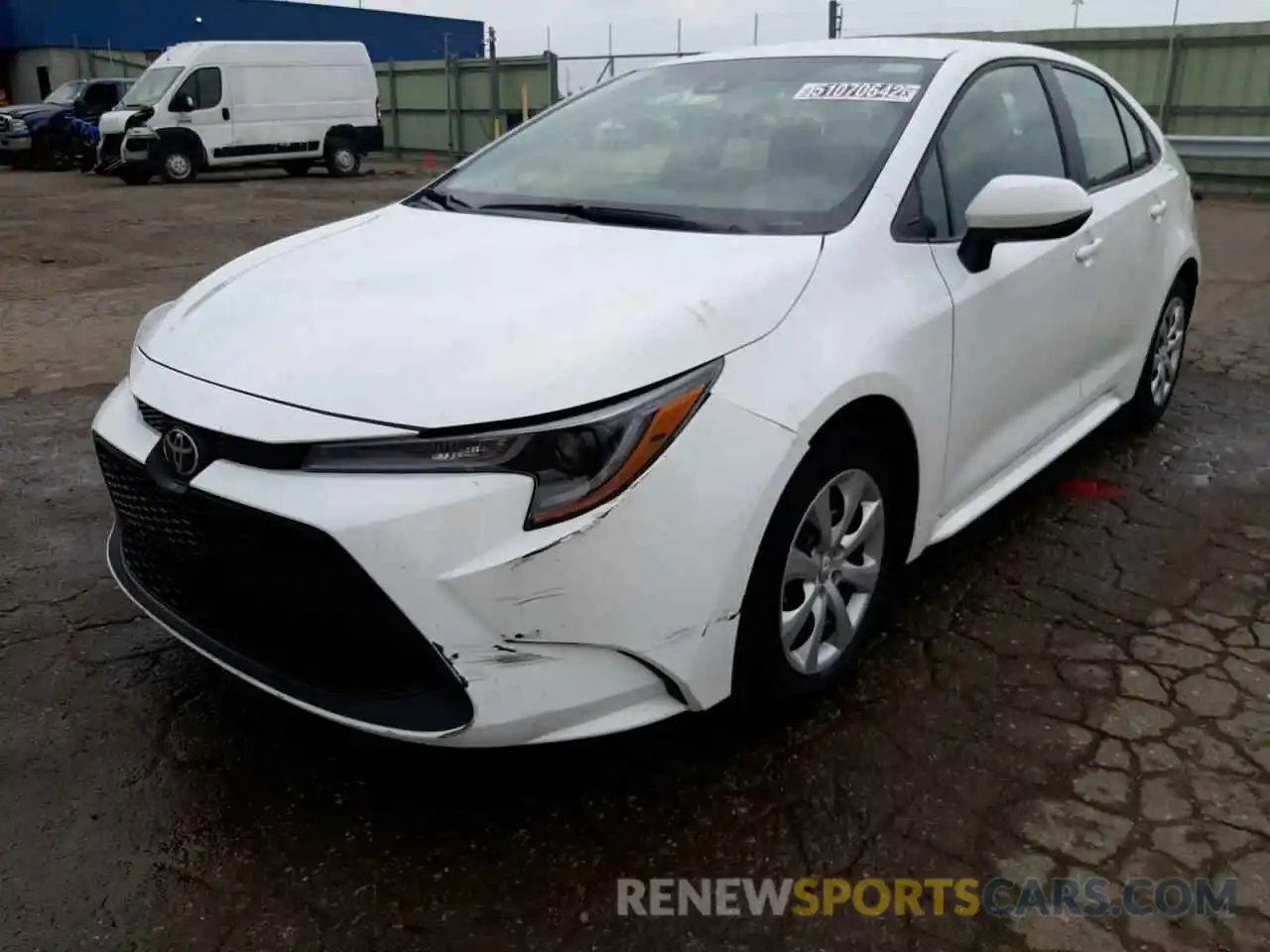 2 Photograph of a damaged car 5YFEPMAE5MP200161 TOYOTA COROLLA 2021