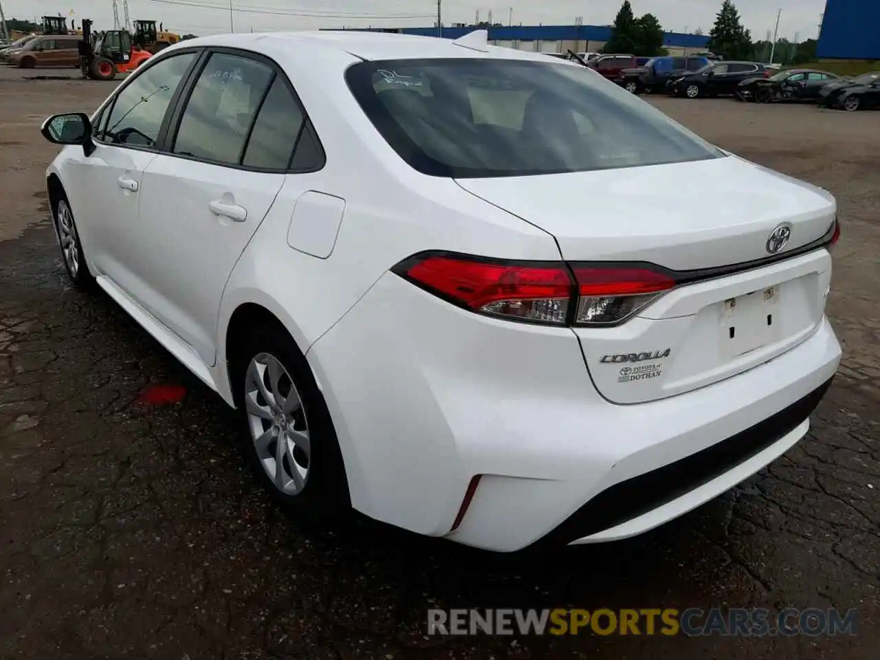 3 Photograph of a damaged car 5YFEPMAE5MP200161 TOYOTA COROLLA 2021