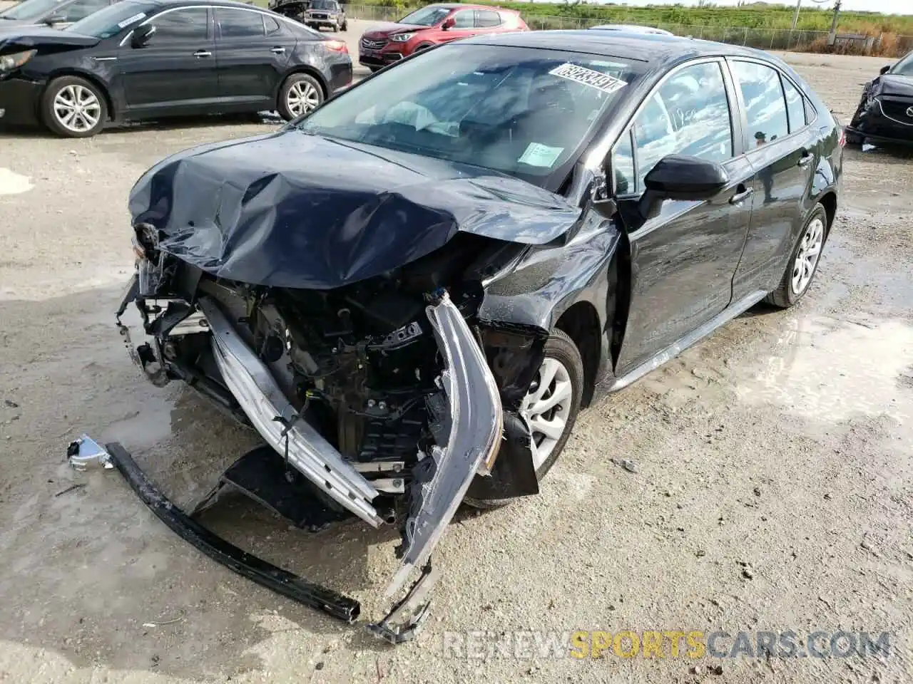 2 Photograph of a damaged car 5YFEPMAE5MP200693 TOYOTA COROLLA 2021