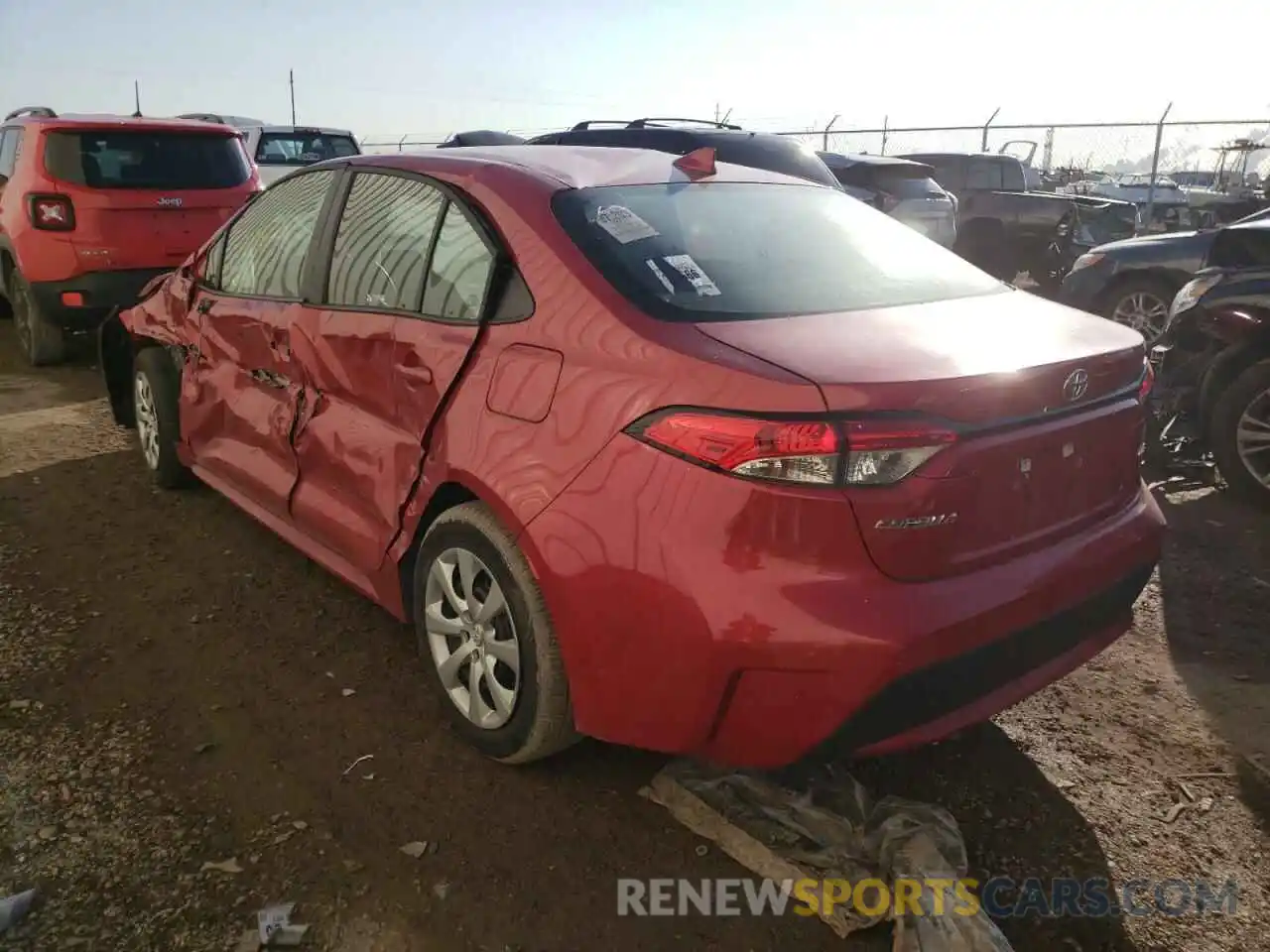 3 Photograph of a damaged car 5YFEPMAE5MP201990 TOYOTA COROLLA 2021