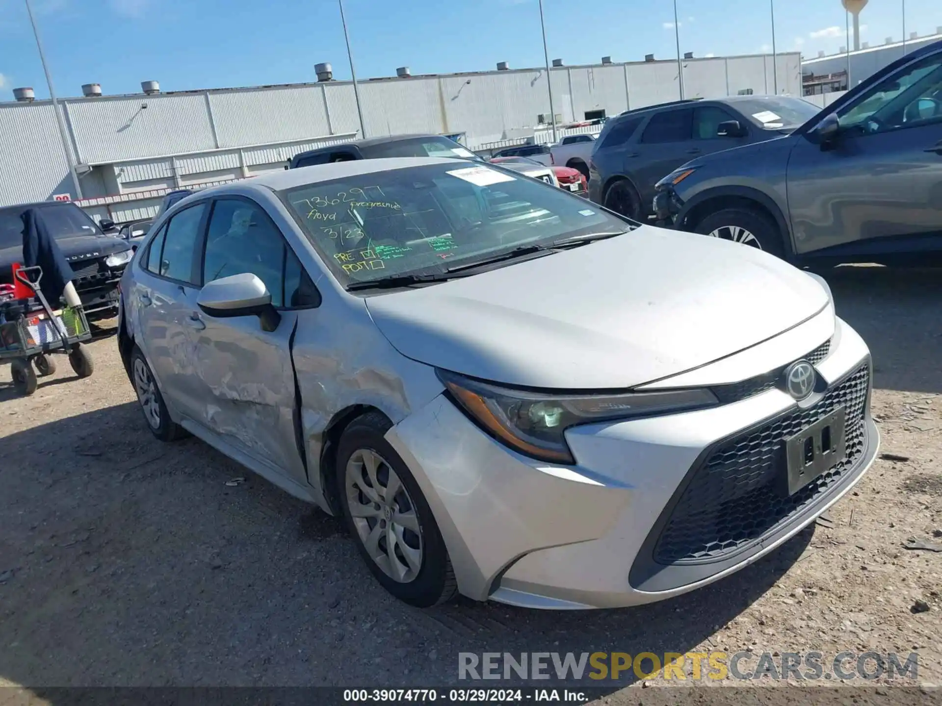 1 Photograph of a damaged car 5YFEPMAE5MP202699 TOYOTA COROLLA 2021