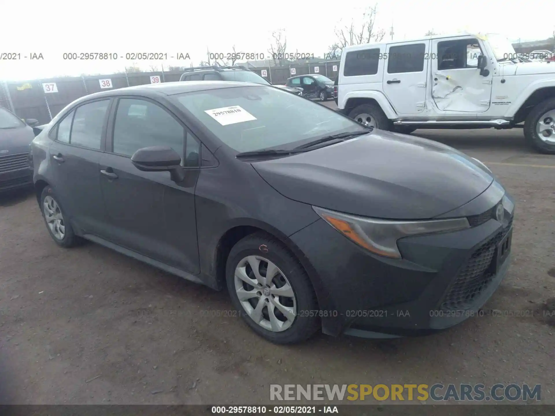 1 Photograph of a damaged car 5YFEPMAE5MP203237 TOYOTA COROLLA 2021