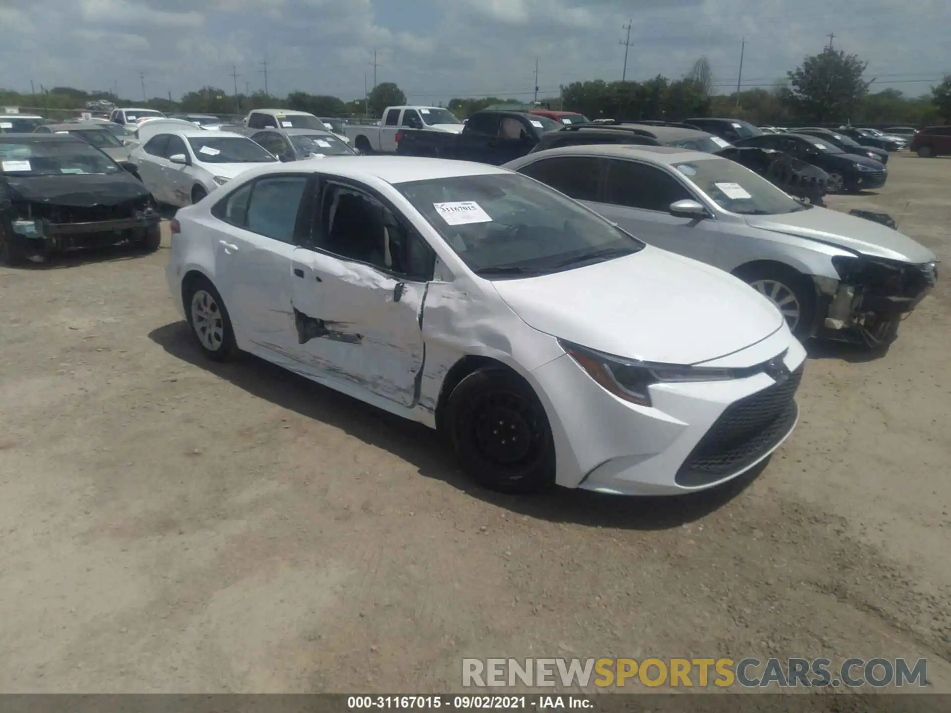 1 Photograph of a damaged car 5YFEPMAE5MP206817 TOYOTA COROLLA 2021