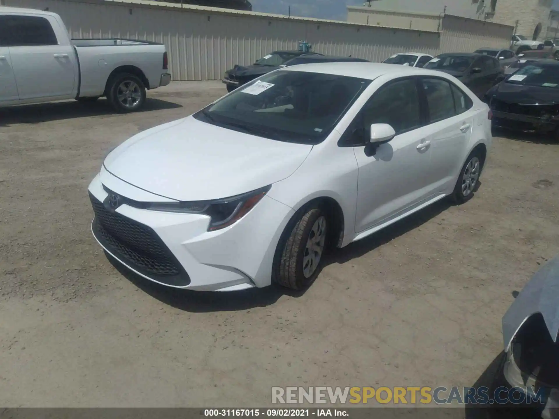 2 Photograph of a damaged car 5YFEPMAE5MP206817 TOYOTA COROLLA 2021