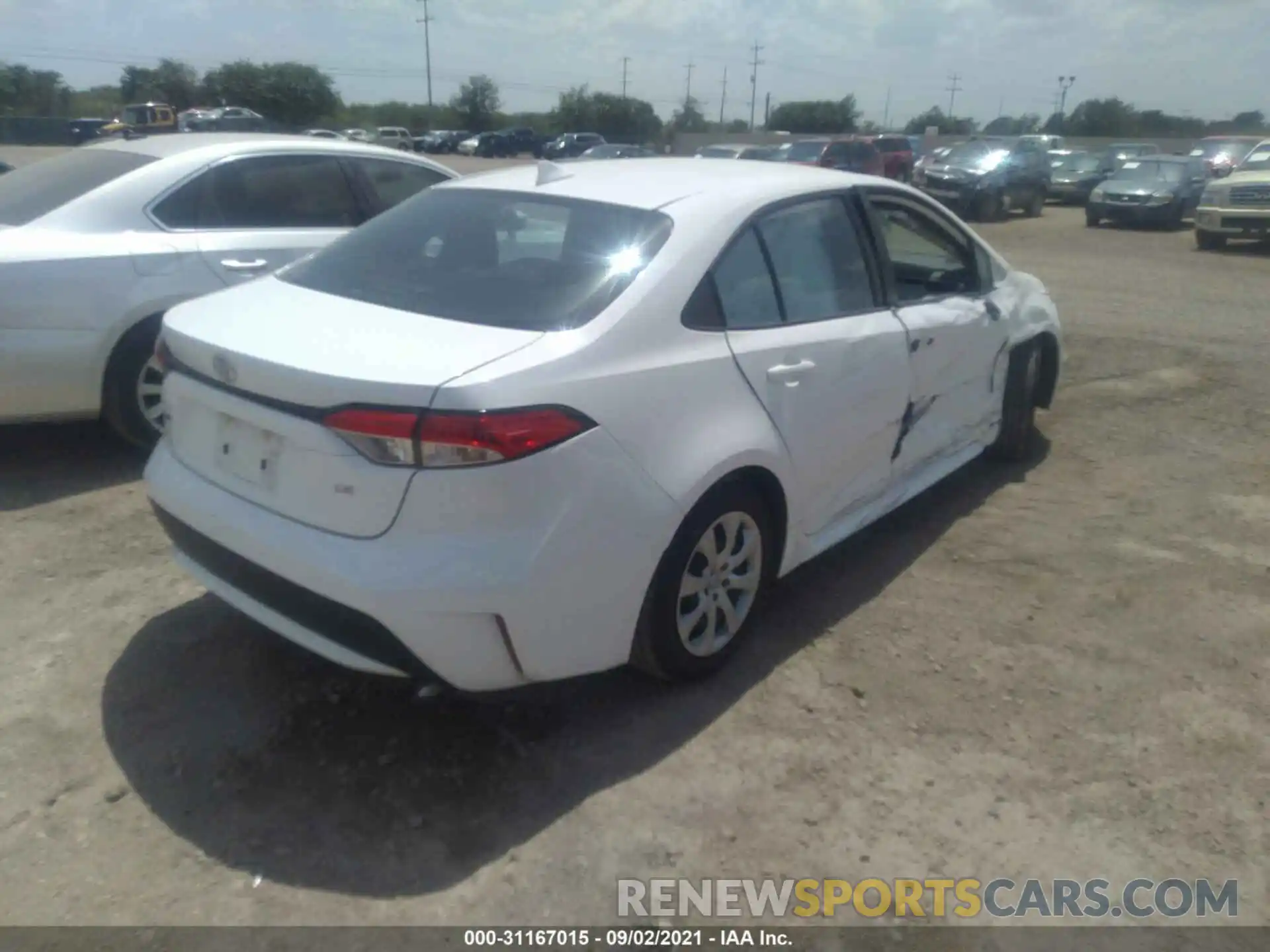 4 Photograph of a damaged car 5YFEPMAE5MP206817 TOYOTA COROLLA 2021