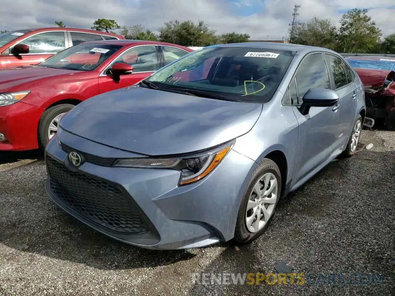 2 Photograph of a damaged car 5YFEPMAE5MP208681 TOYOTA COROLLA 2021