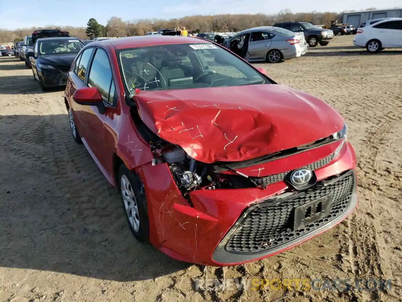 1 Photograph of a damaged car 5YFEPMAE5MP208910 TOYOTA COROLLA 2021