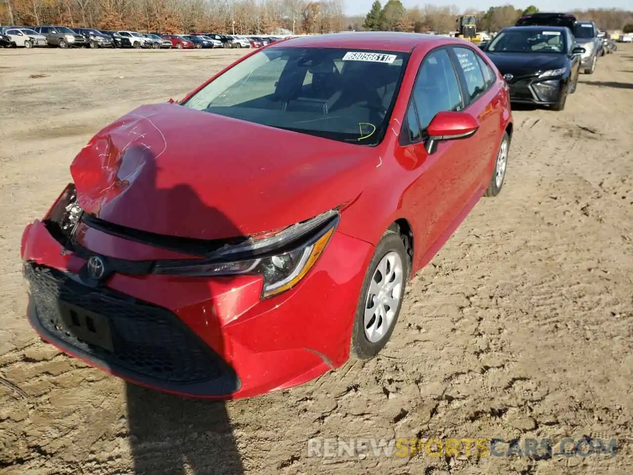 2 Photograph of a damaged car 5YFEPMAE5MP208910 TOYOTA COROLLA 2021