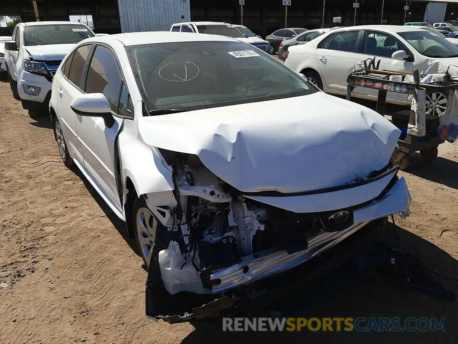 1 Photograph of a damaged car 5YFEPMAE5MP210382 TOYOTA COROLLA 2021