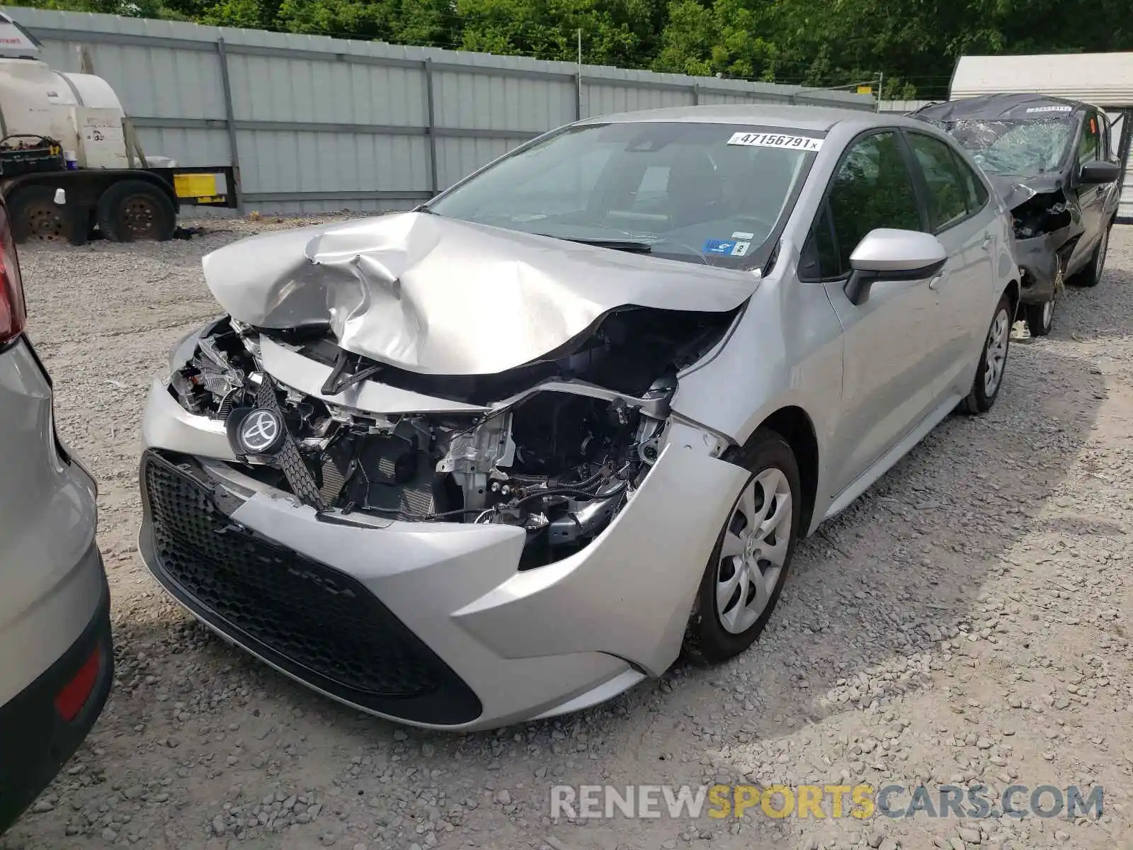 2 Photograph of a damaged car 5YFEPMAE5MP211998 TOYOTA COROLLA 2021