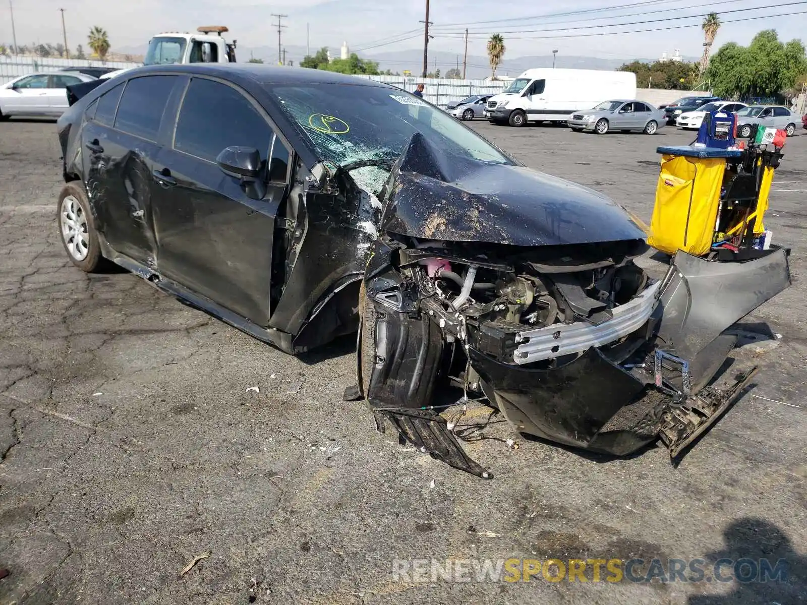 1 Photograph of a damaged car 5YFEPMAE5MP212844 TOYOTA COROLLA 2021