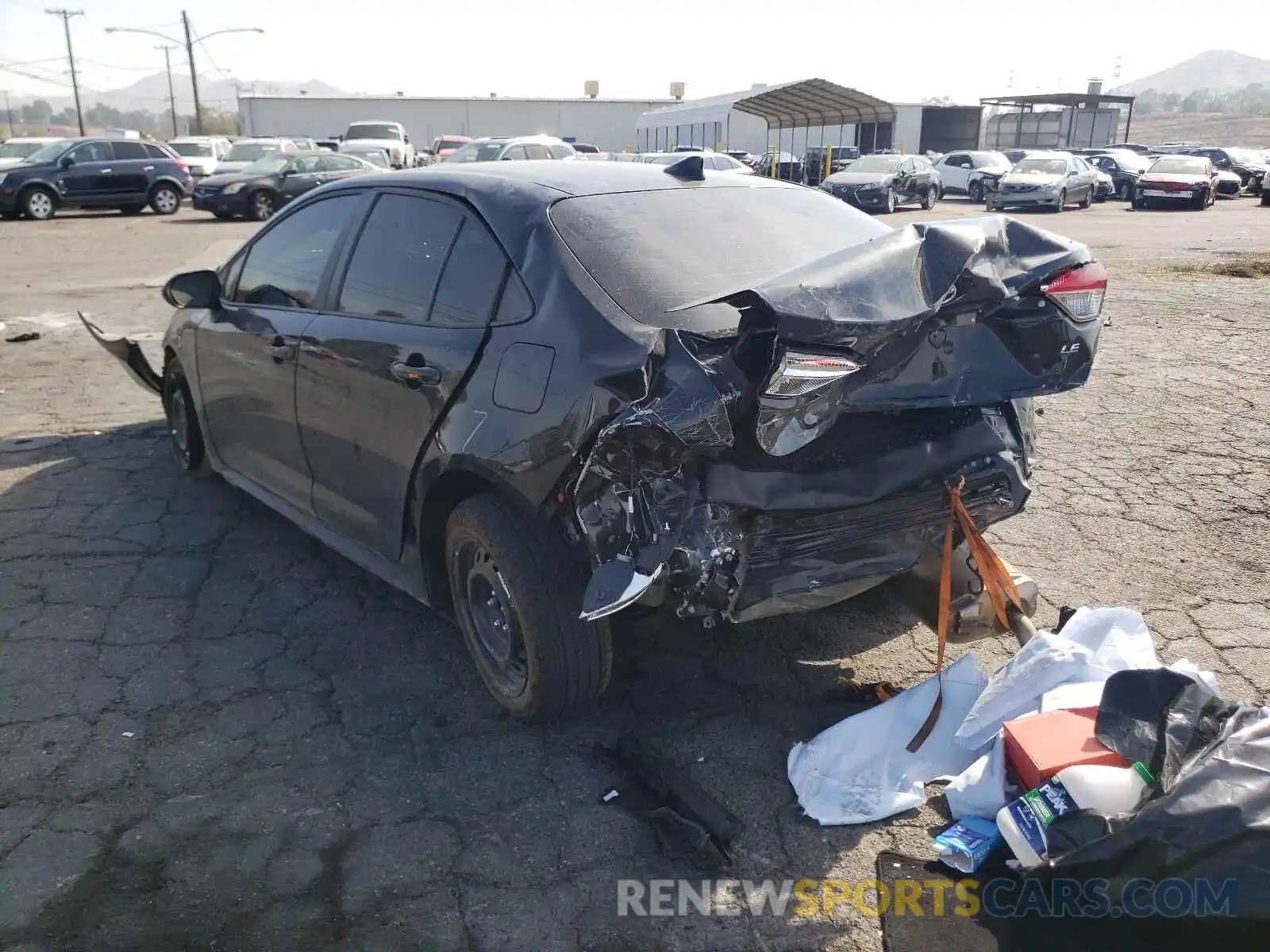 3 Photograph of a damaged car 5YFEPMAE5MP212844 TOYOTA COROLLA 2021