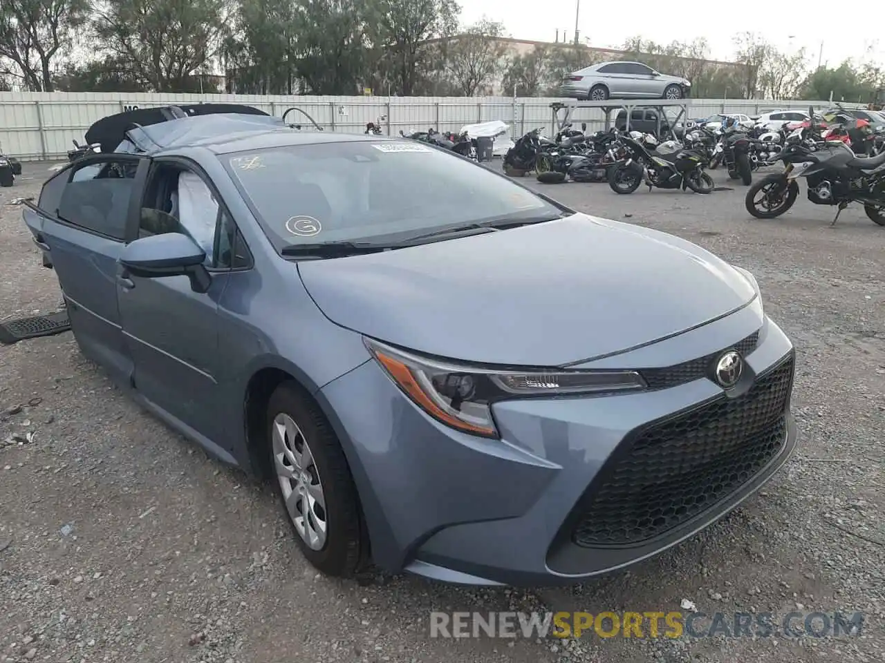 1 Photograph of a damaged car 5YFEPMAE5MP212911 TOYOTA COROLLA 2021