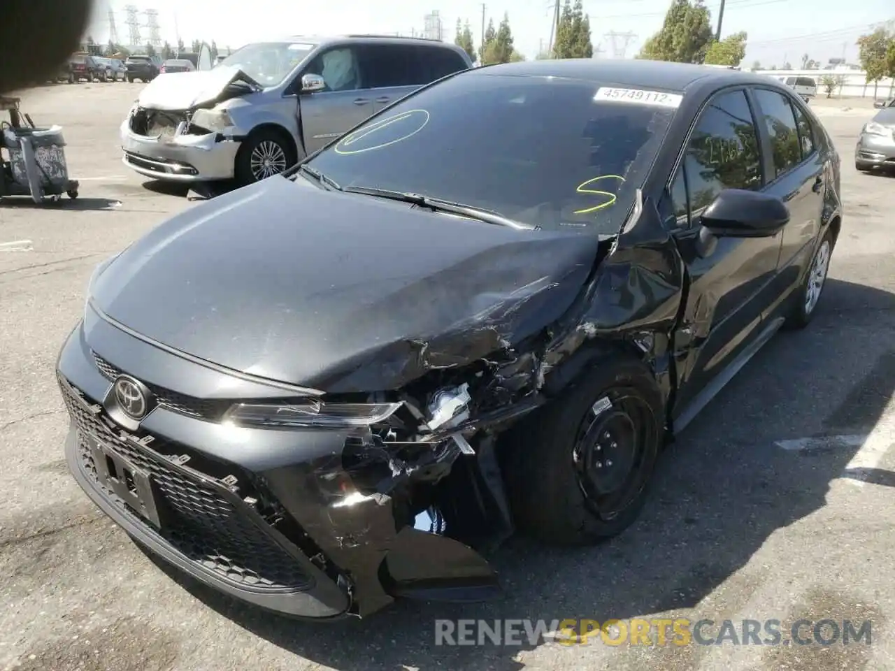 2 Photograph of a damaged car 5YFEPMAE5MP213296 TOYOTA COROLLA 2021