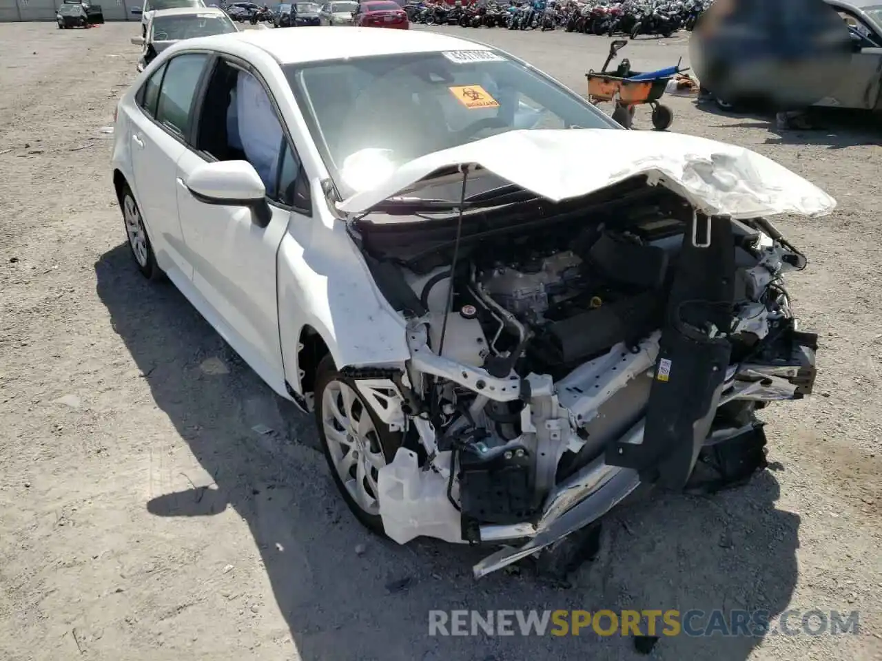 1 Photograph of a damaged car 5YFEPMAE5MP213802 TOYOTA COROLLA 2021