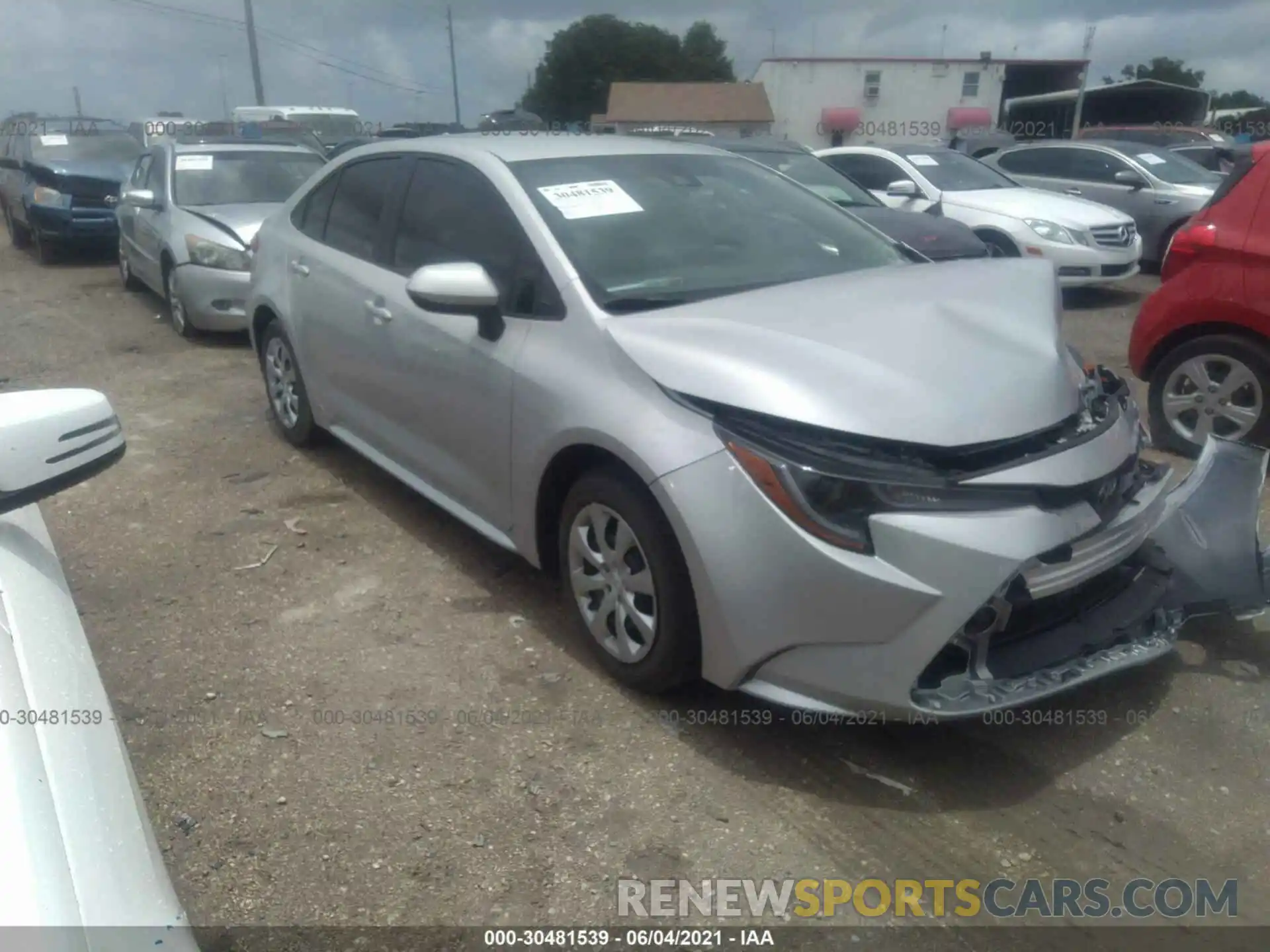 1 Photograph of a damaged car 5YFEPMAE5MP214206 TOYOTA COROLLA 2021