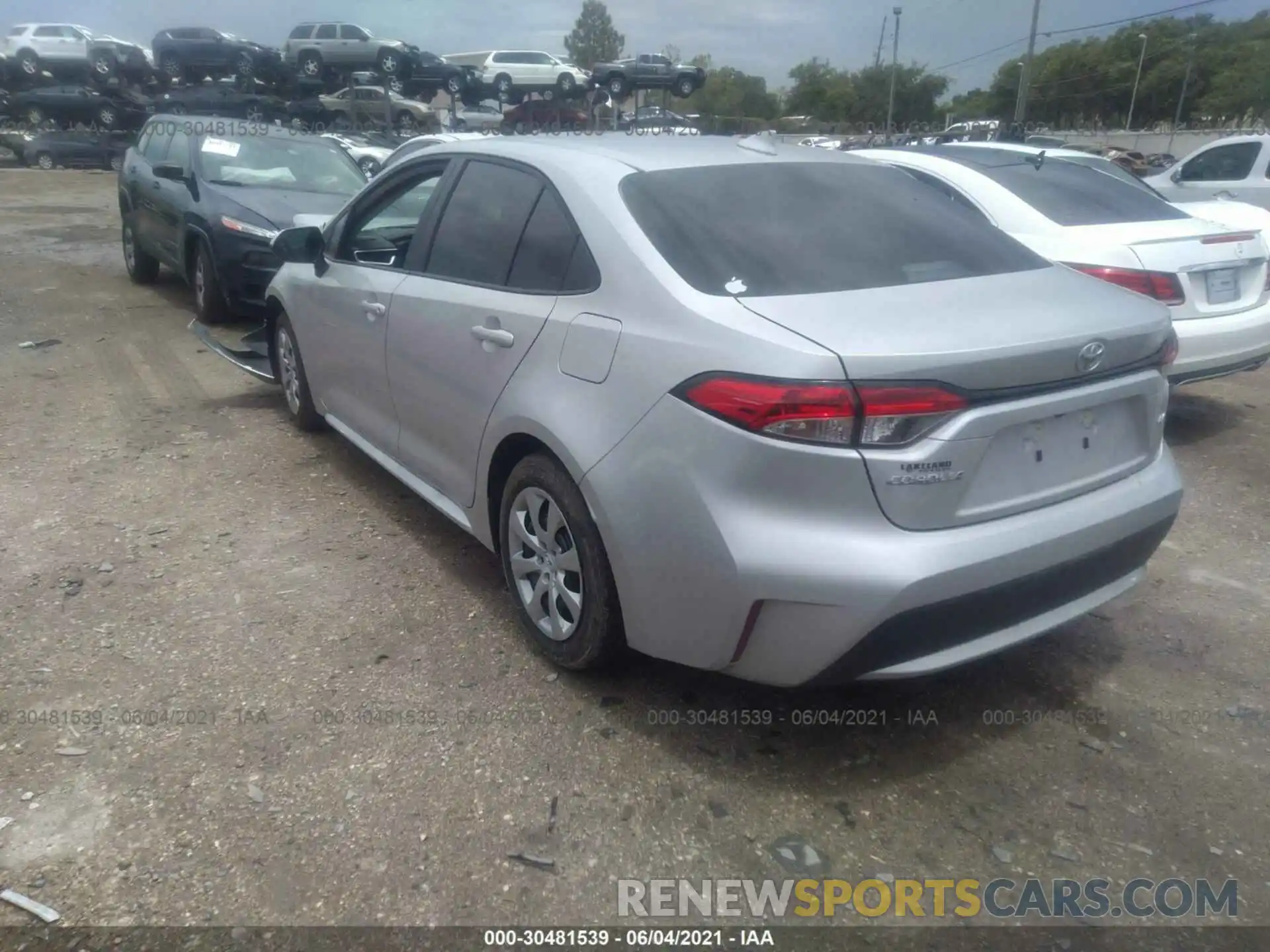 3 Photograph of a damaged car 5YFEPMAE5MP214206 TOYOTA COROLLA 2021