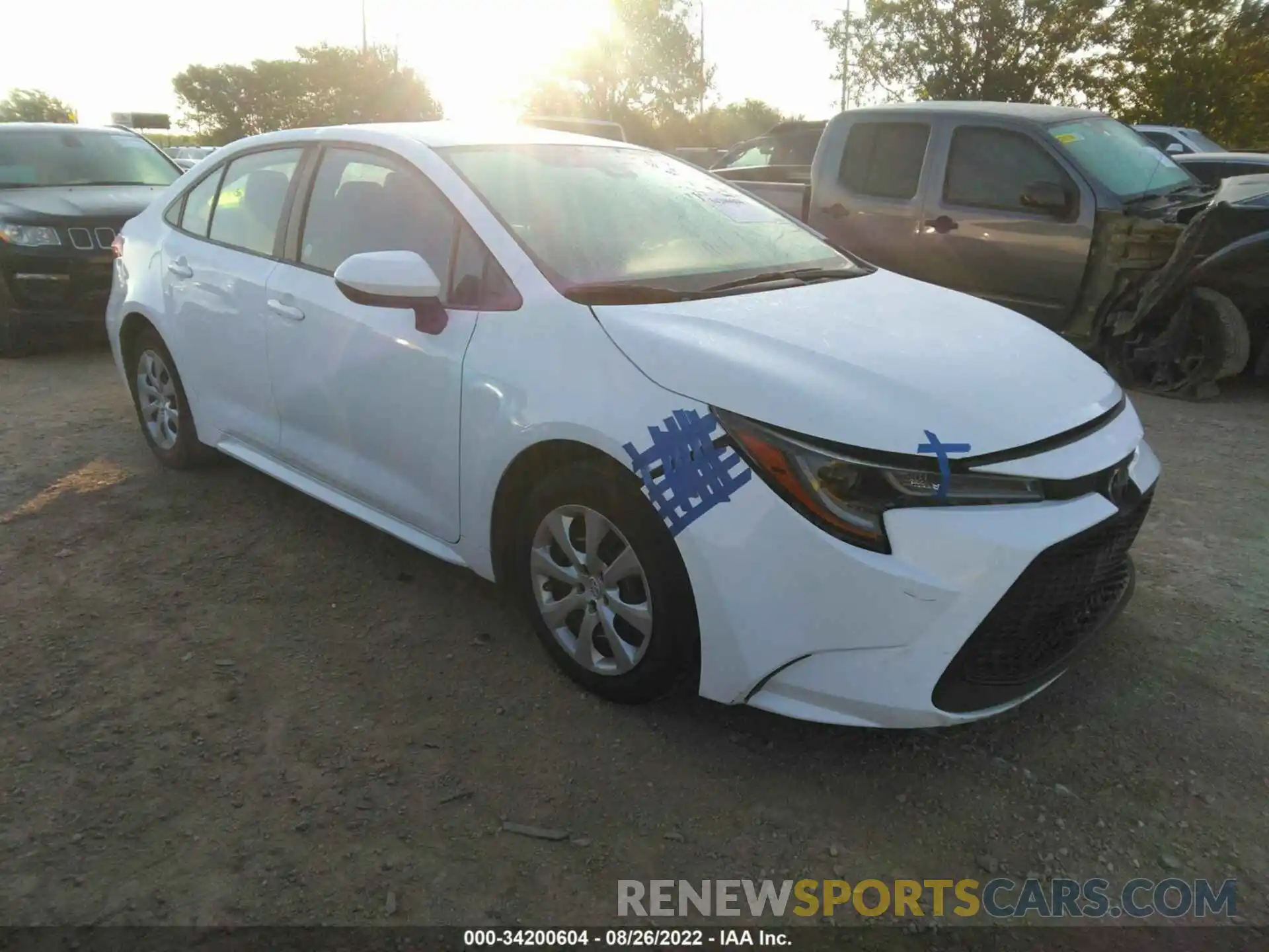 1 Photograph of a damaged car 5YFEPMAE5MP214397 TOYOTA COROLLA 2021