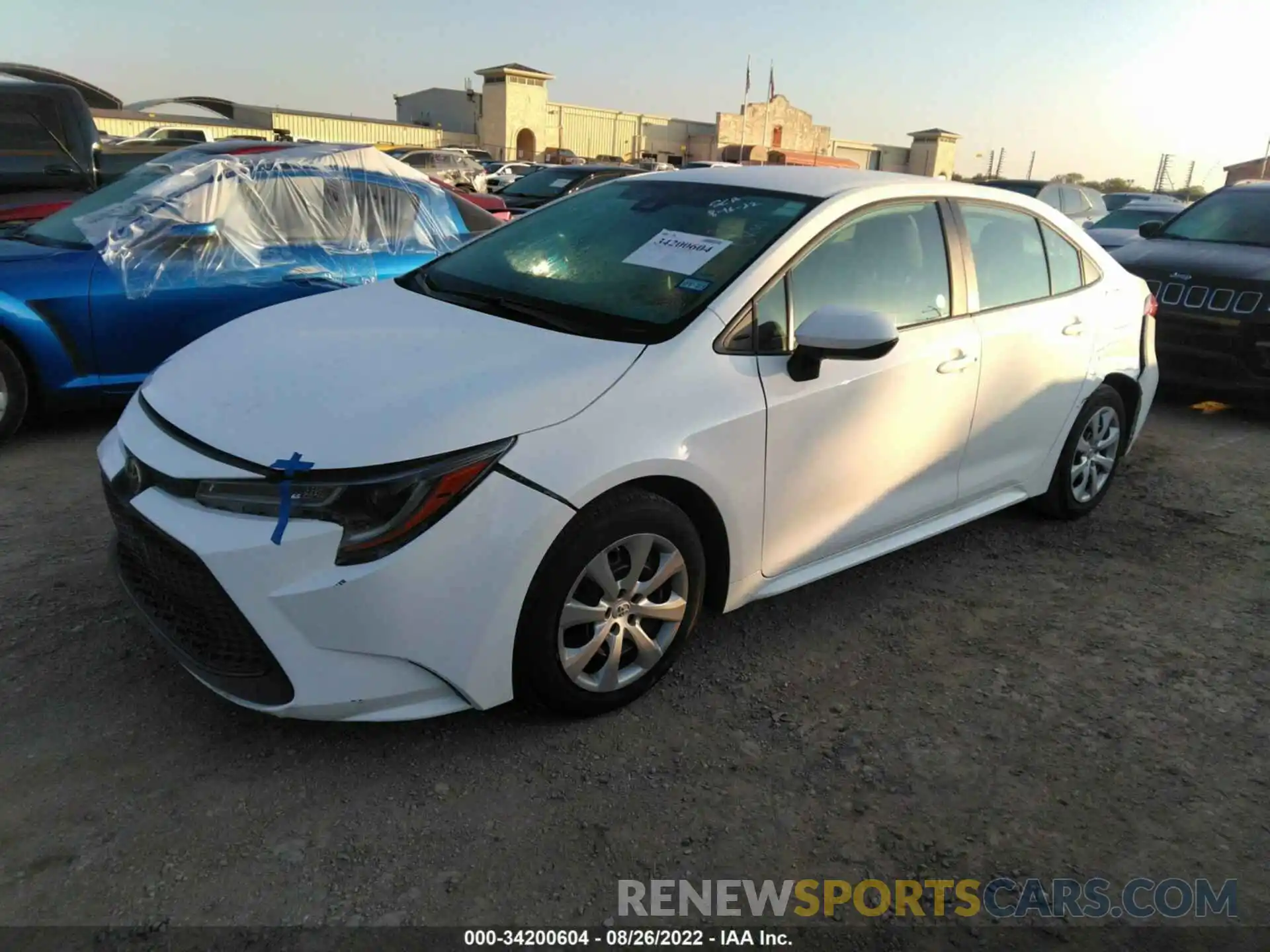 2 Photograph of a damaged car 5YFEPMAE5MP214397 TOYOTA COROLLA 2021