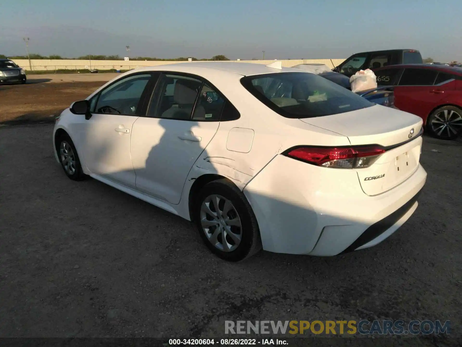 3 Photograph of a damaged car 5YFEPMAE5MP214397 TOYOTA COROLLA 2021