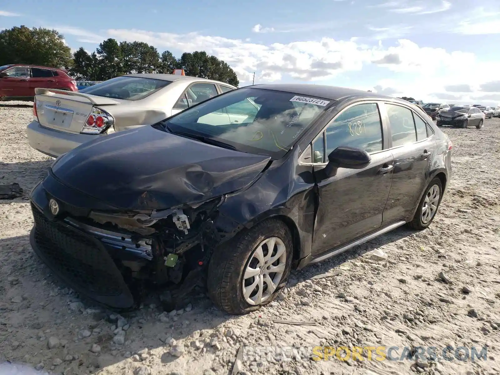 2 Photograph of a damaged car 5YFEPMAE5MP214755 TOYOTA COROLLA 2021