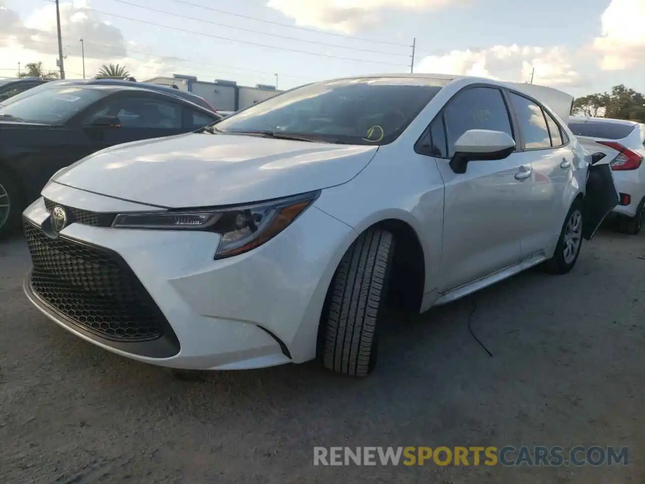 2 Photograph of a damaged car 5YFEPMAE5MP214822 TOYOTA COROLLA 2021