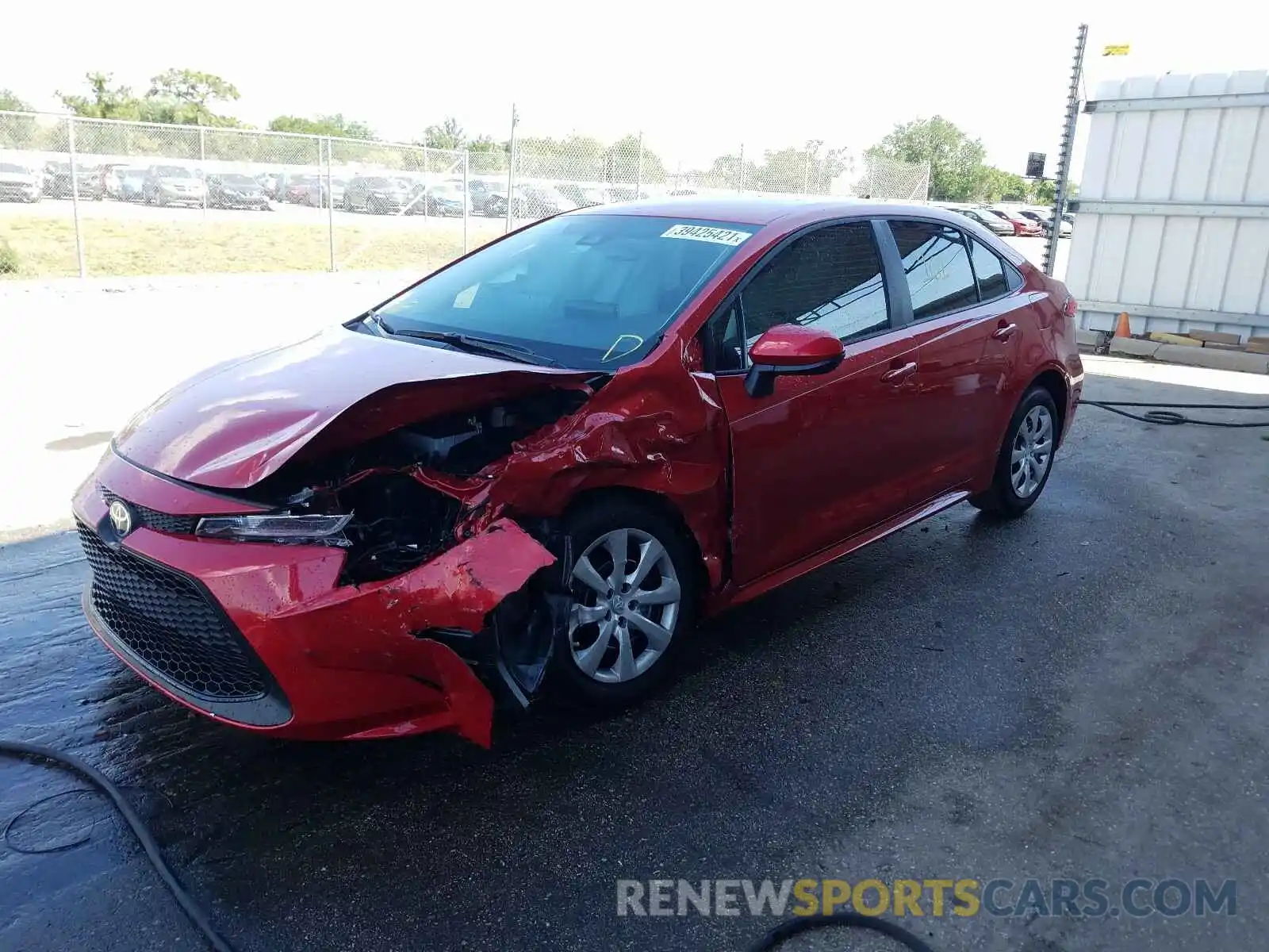 2 Photograph of a damaged car 5YFEPMAE5MP214965 TOYOTA COROLLA 2021