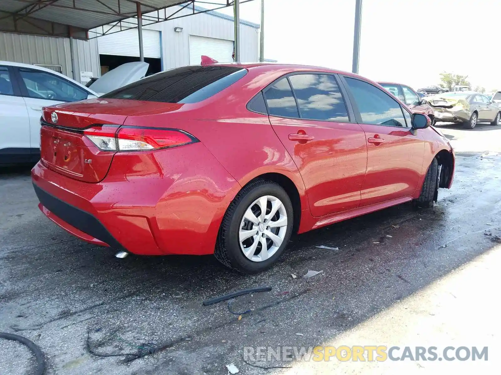 4 Photograph of a damaged car 5YFEPMAE5MP214965 TOYOTA COROLLA 2021