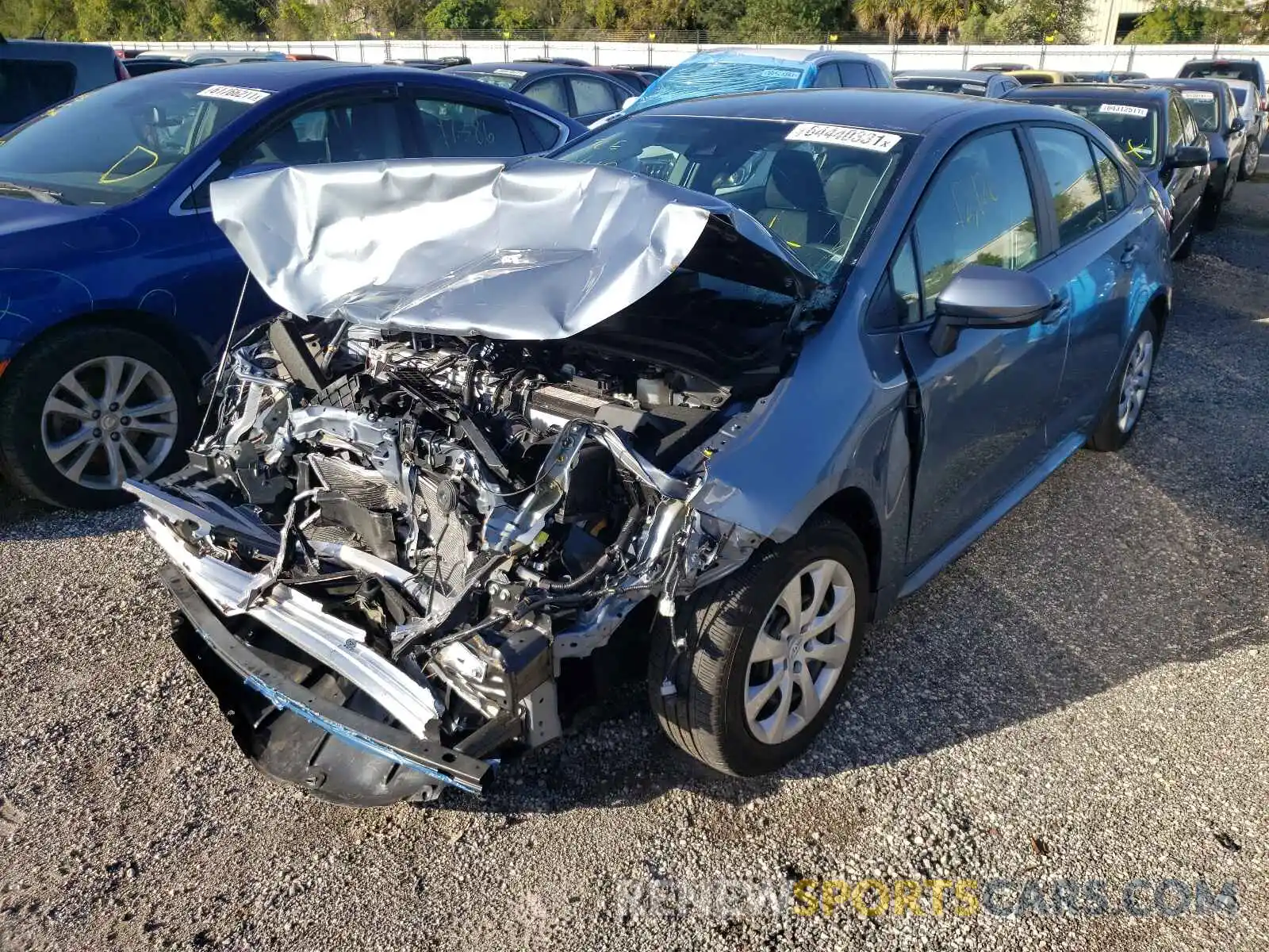 2 Photograph of a damaged car 5YFEPMAE5MP215551 TOYOTA COROLLA 2021