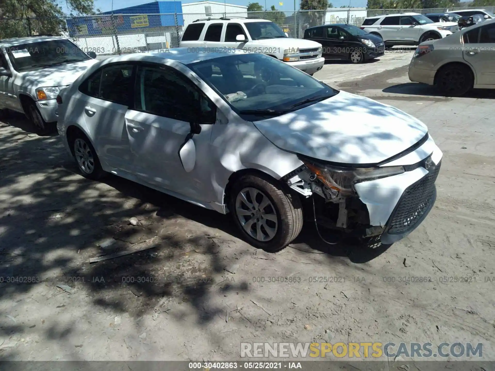 1 Photograph of a damaged car 5YFEPMAE5MP216358 TOYOTA COROLLA 2021