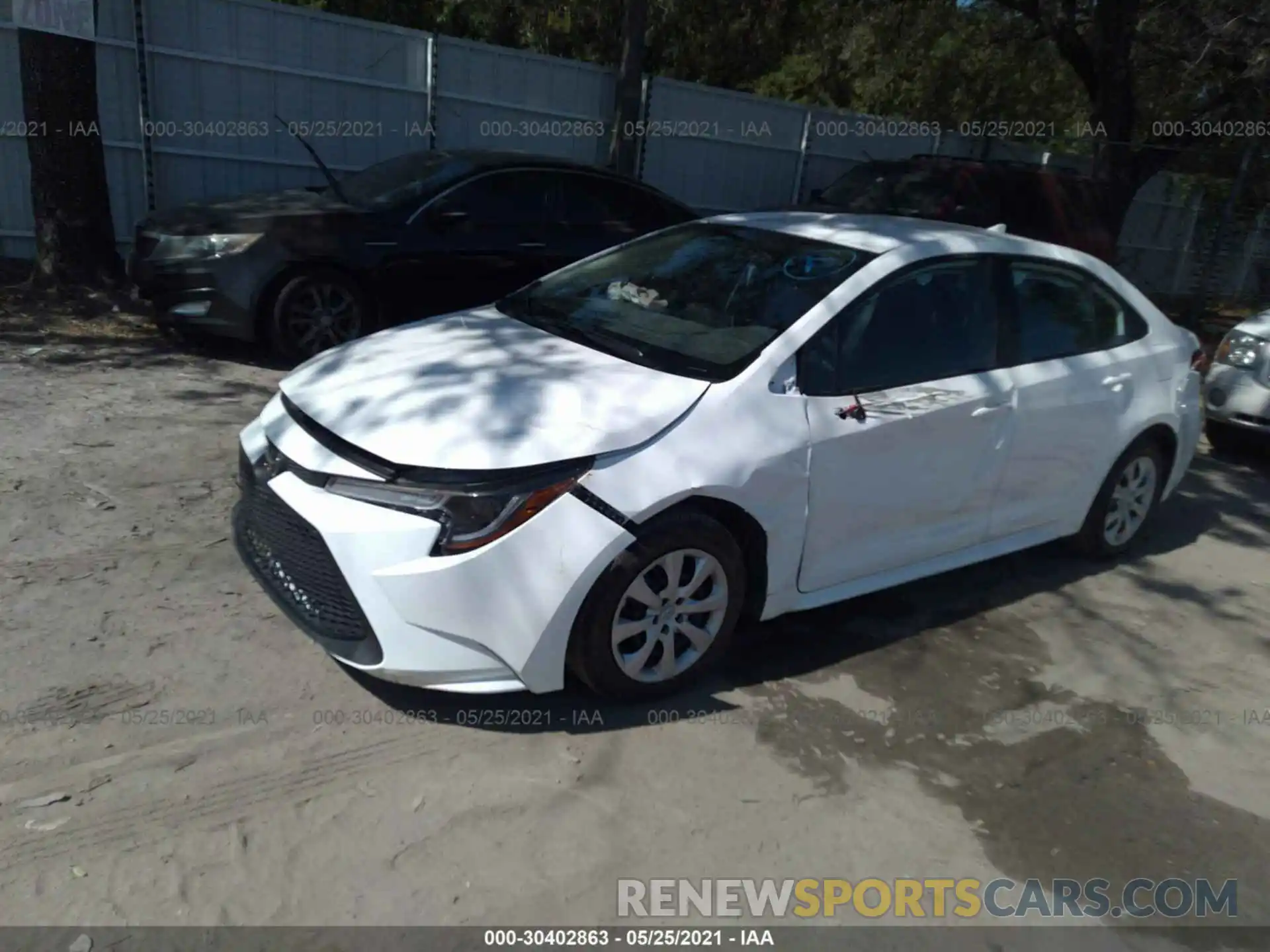 2 Photograph of a damaged car 5YFEPMAE5MP216358 TOYOTA COROLLA 2021