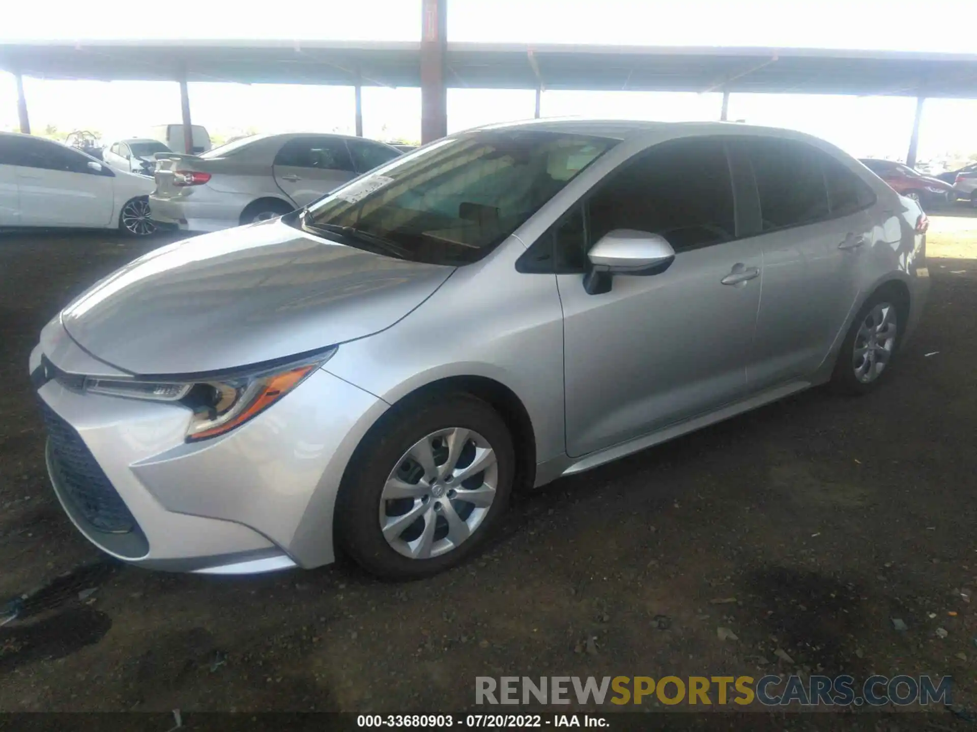 2 Photograph of a damaged car 5YFEPMAE5MP216537 TOYOTA COROLLA 2021