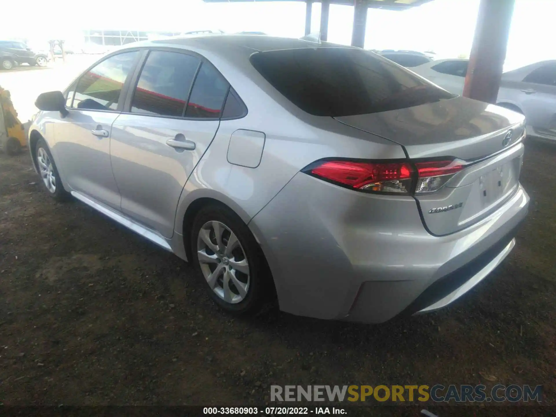 3 Photograph of a damaged car 5YFEPMAE5MP216537 TOYOTA COROLLA 2021