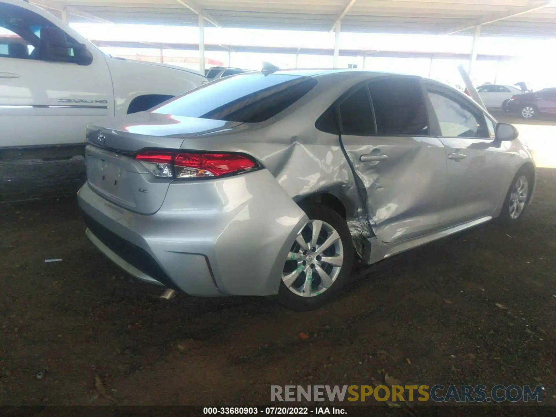 4 Photograph of a damaged car 5YFEPMAE5MP216537 TOYOTA COROLLA 2021