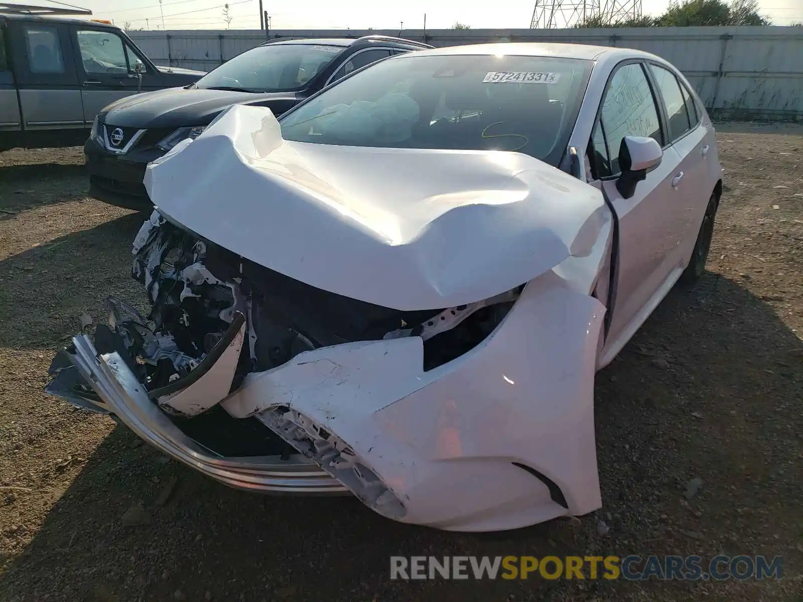 2 Photograph of a damaged car 5YFEPMAE5MP216683 TOYOTA COROLLA 2021