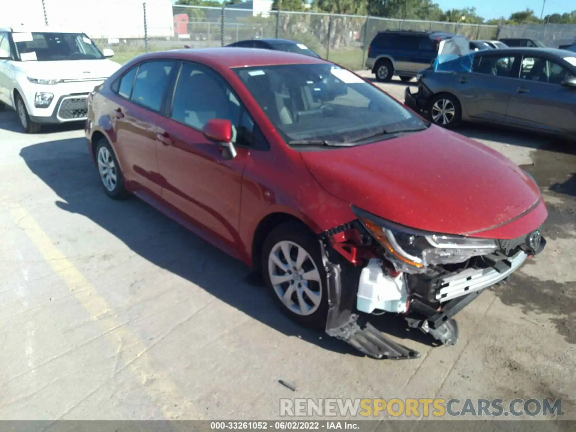 1 Photograph of a damaged car 5YFEPMAE5MP216859 TOYOTA COROLLA 2021